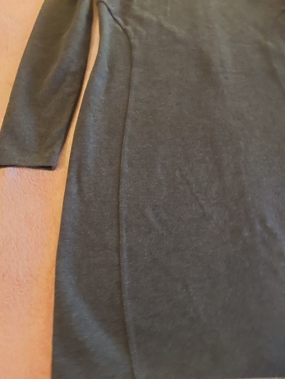 🌺 Just Like New Athleta Charcoal Gray Long Sleeve Bodycon Dress - Picture 7 of 12